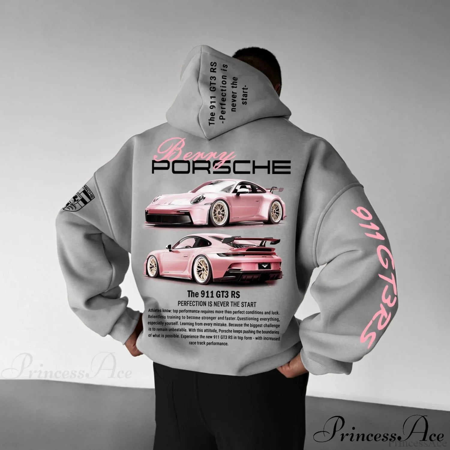 F1 Racing Oversize Hoodie Gray / S