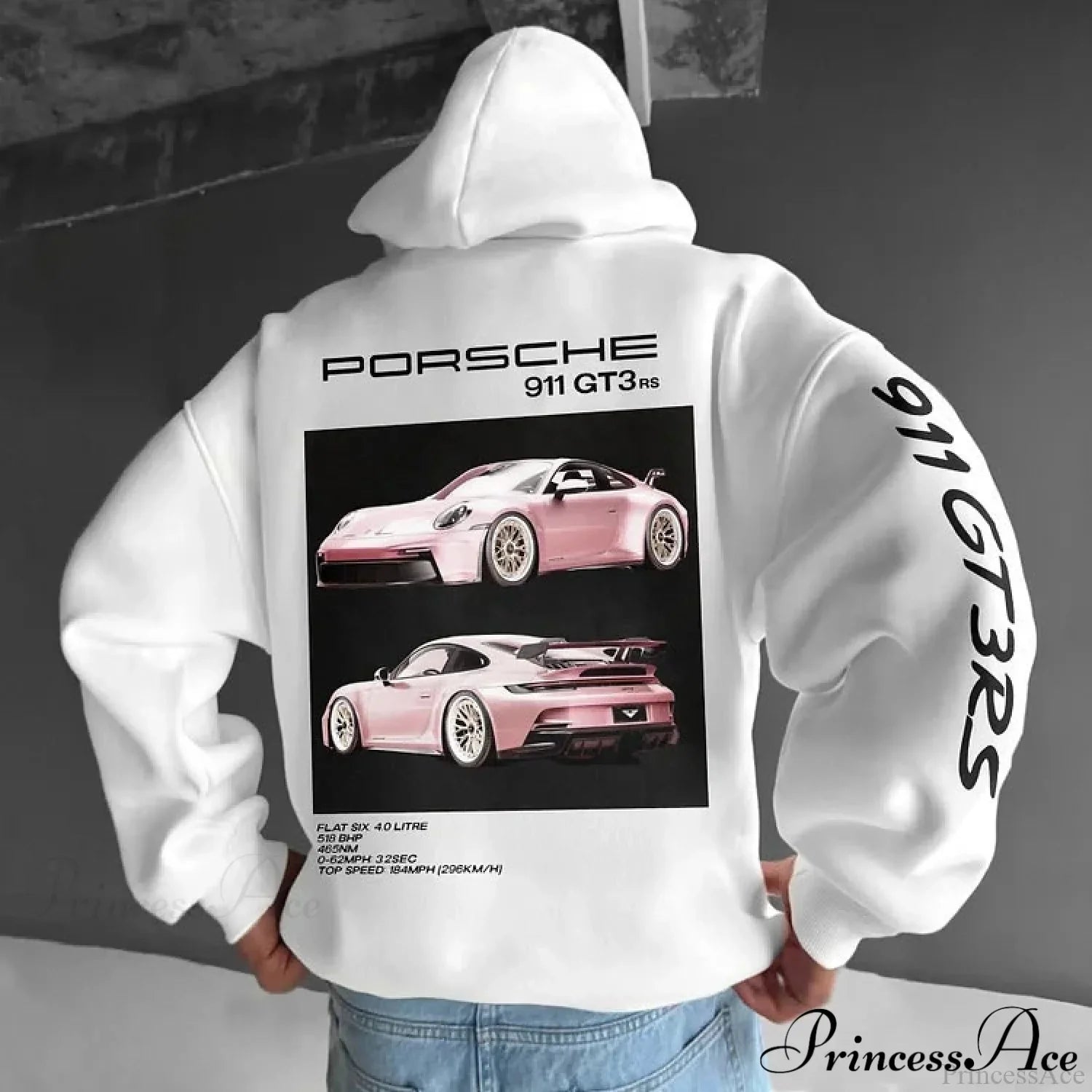 F1 Racing Oversize Hoodie White / S