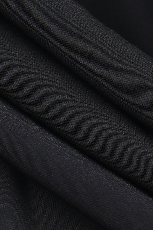 Gothic Lace Trim High Neck Knit Top