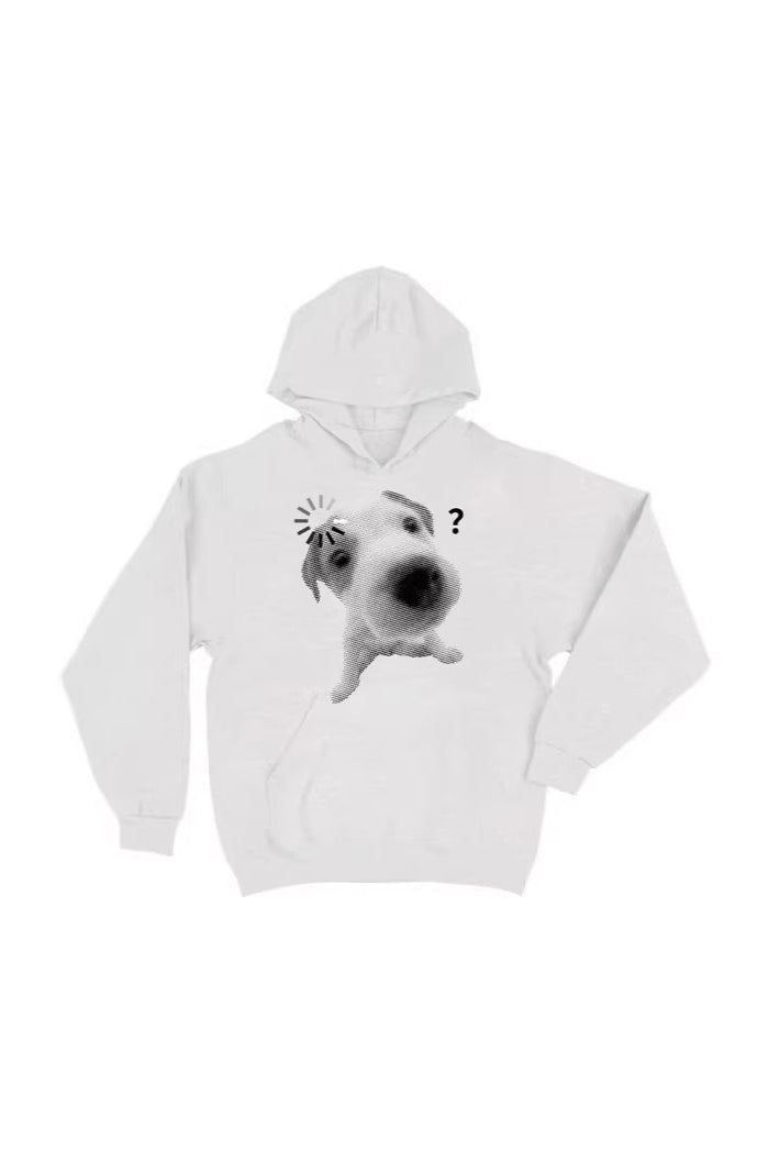 Cat and Dog Graphic Heavyweight Pullover Hoodie 2