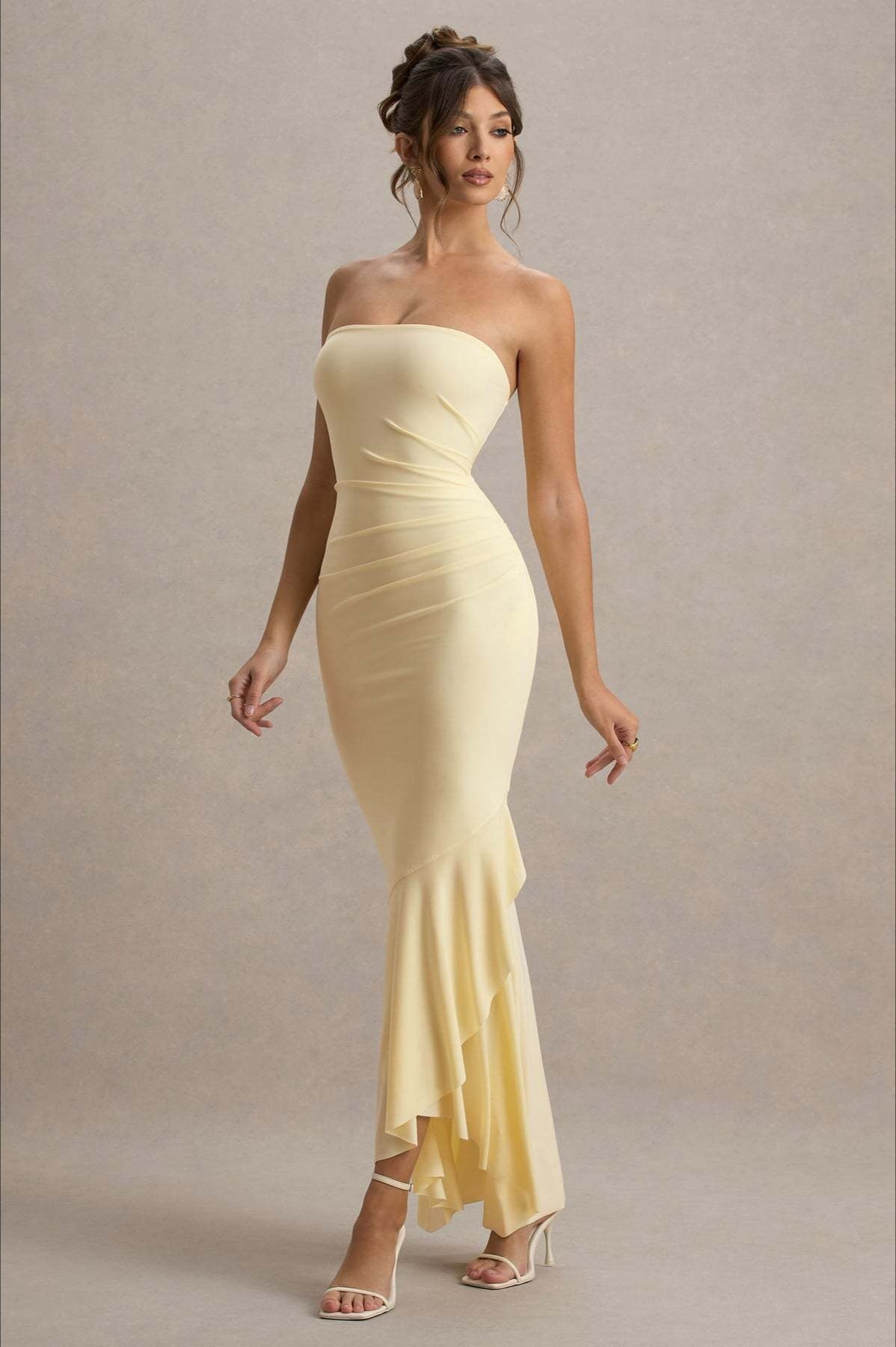 Elegant Strapless Party Dress