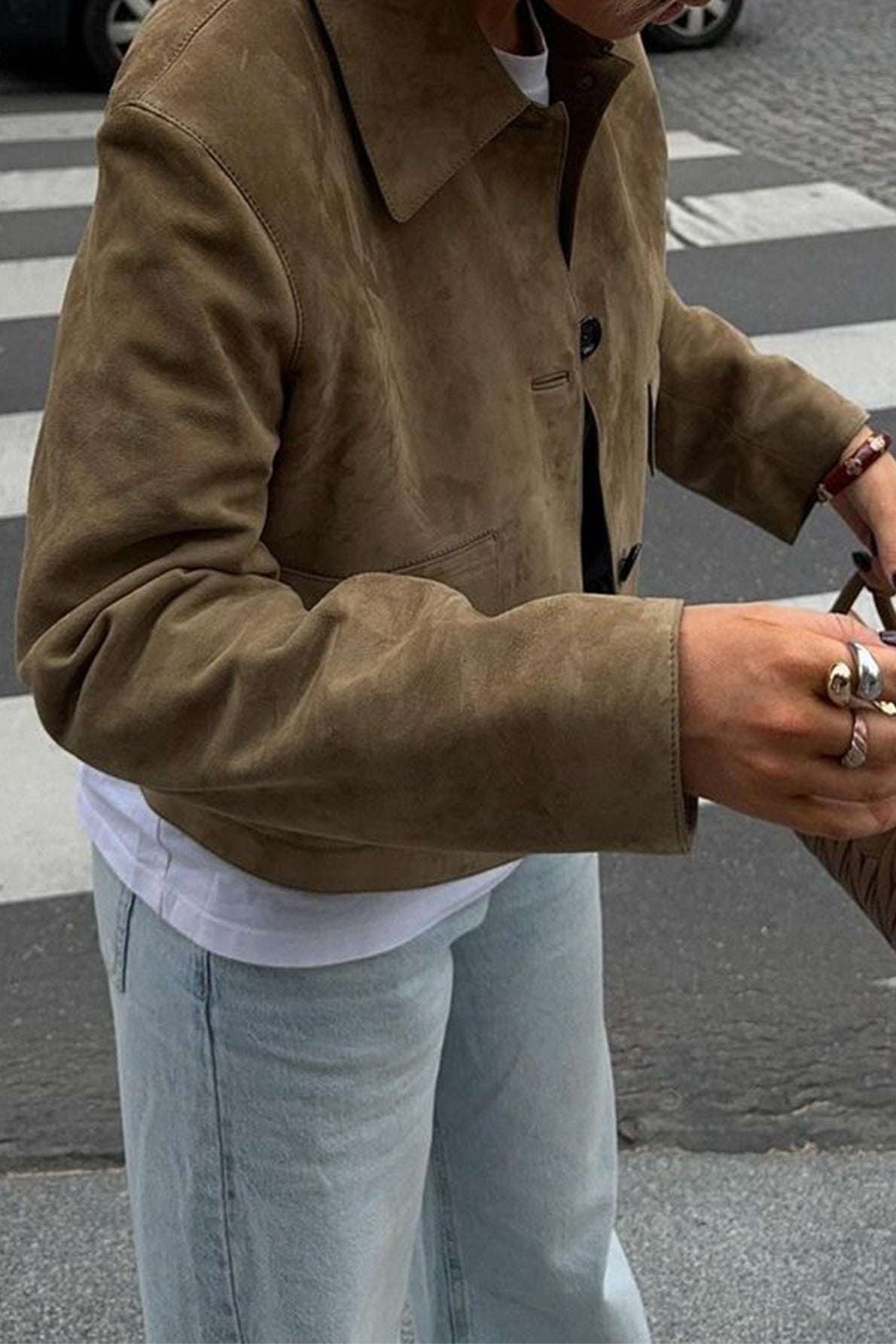 Commuter Solid Button Front Long Sleeve Coat - Fashionpara