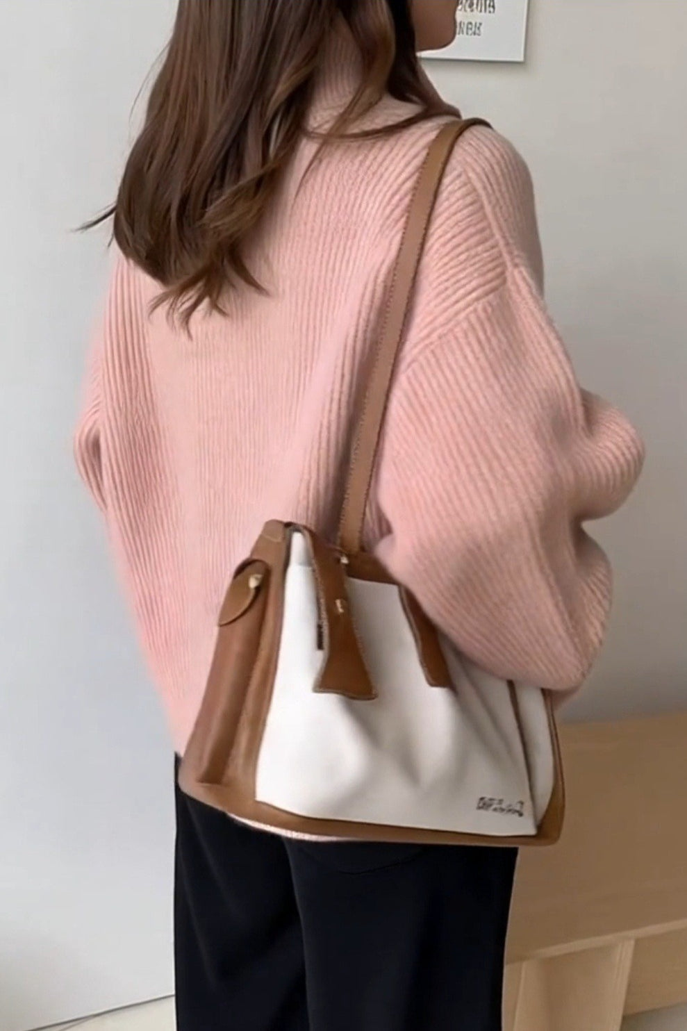 Loose Fit High Neck Sweater 10