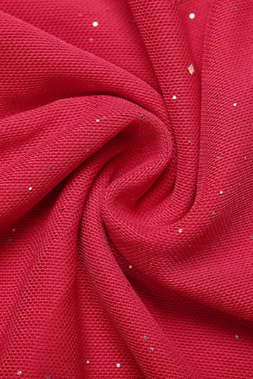 Glitter Spaghetti Strap Sweetheart Bodycon Mini Party Dress - View 7
