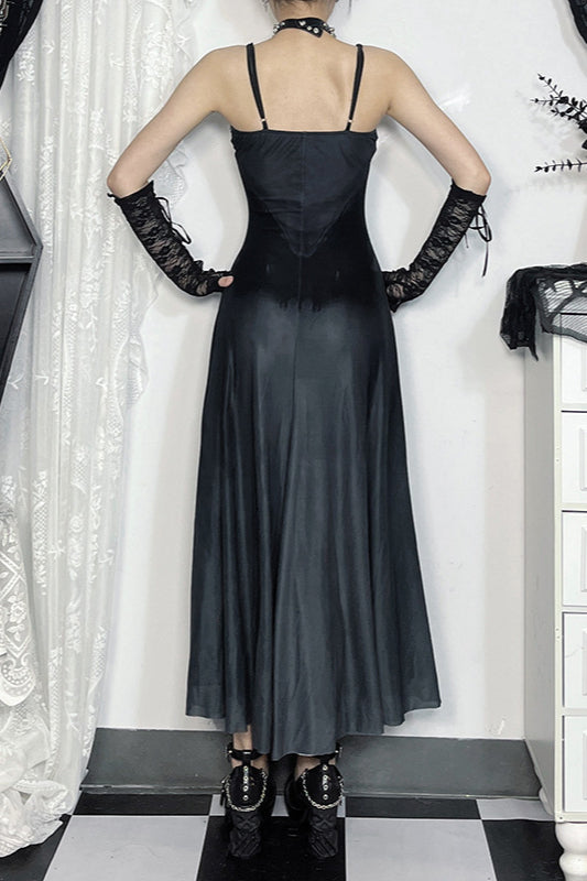 Strap Butterfly Mesh Gothic Dress