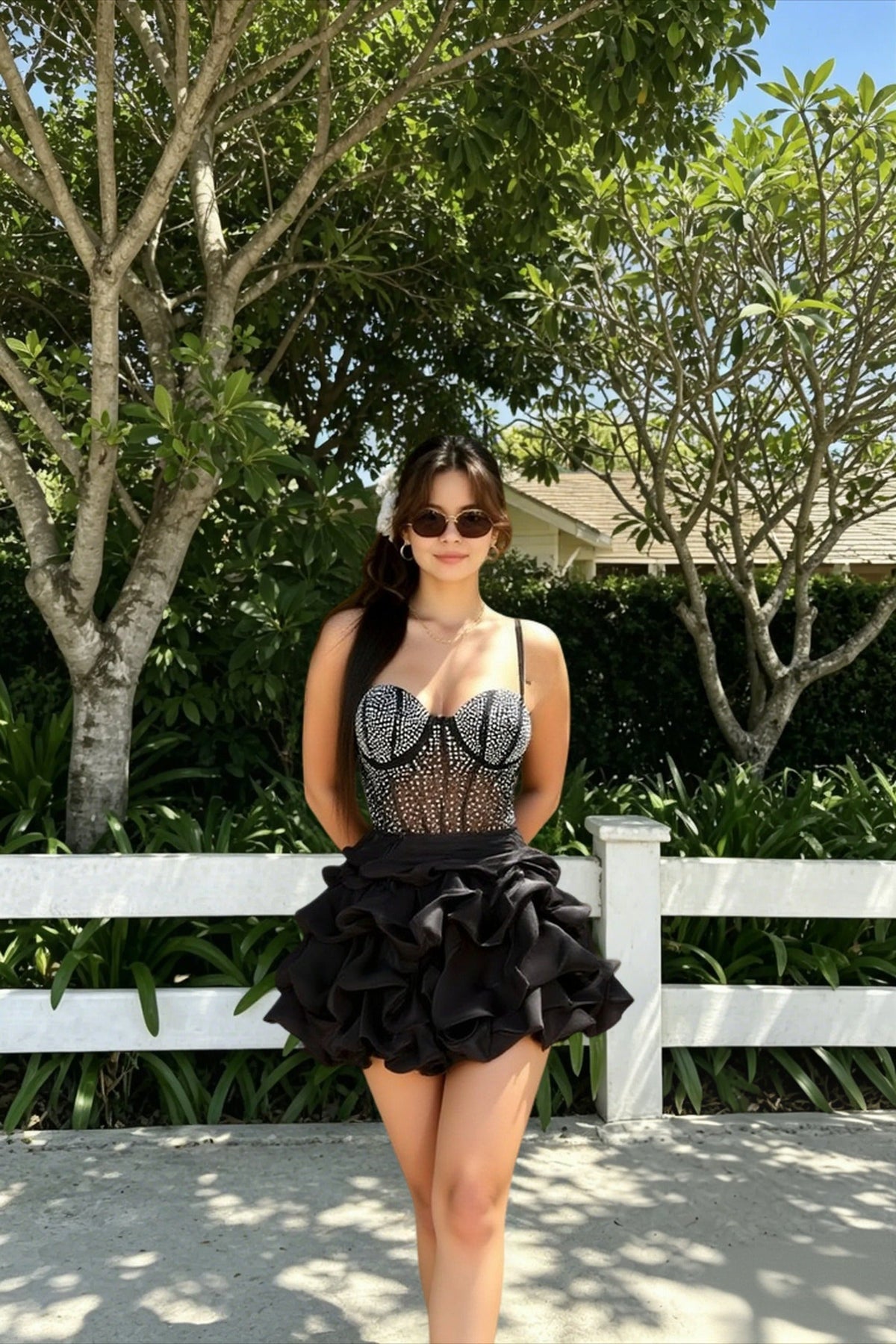 Backless Halter-Neck Bodycon Mini Dress