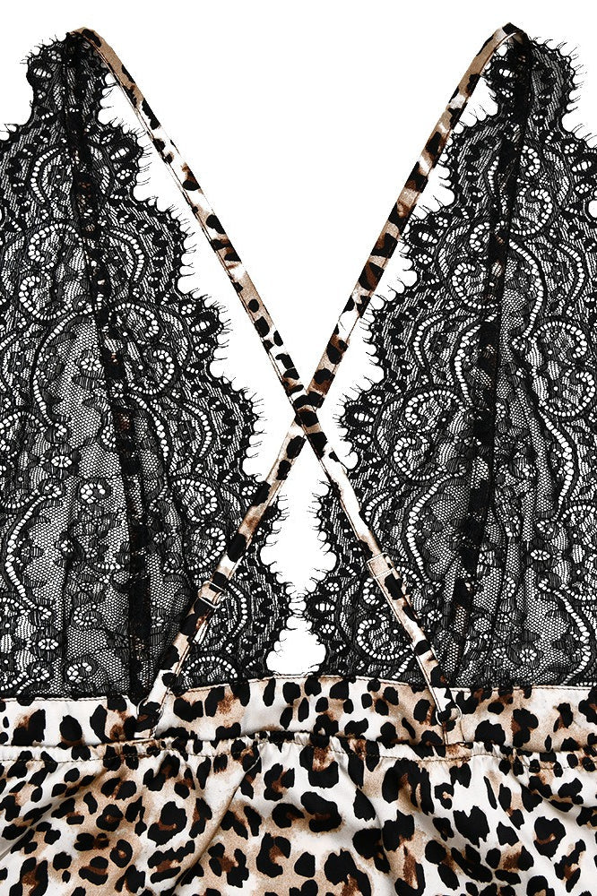 Satin Backless Cami Sexy Mini Dress