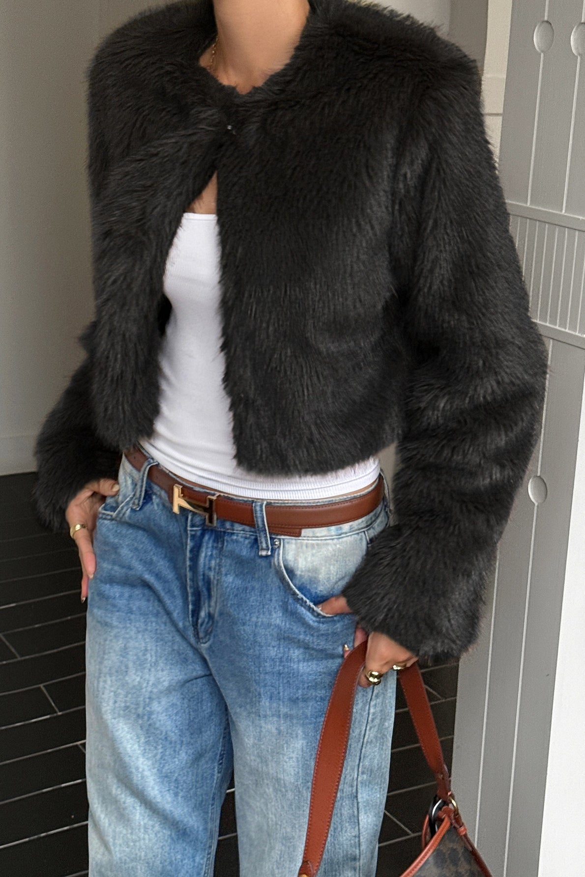 Casual Solid Knit Coat - Fashionpara