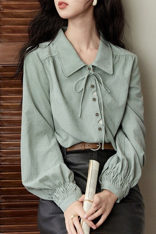 Unique Brushed Texture Blouse