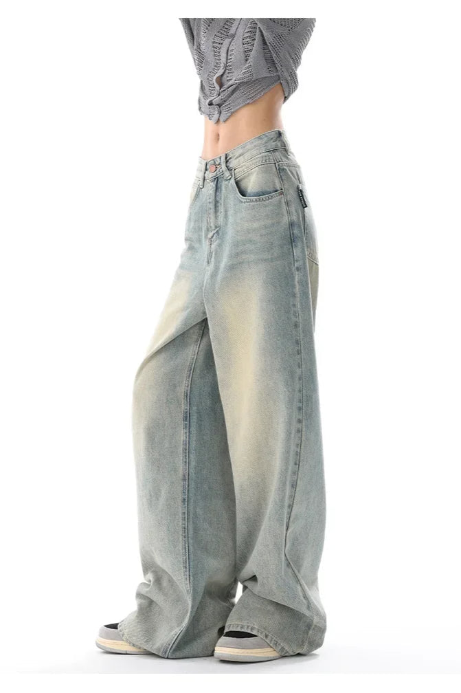 Vintage Wide Leg High Waist Jeans