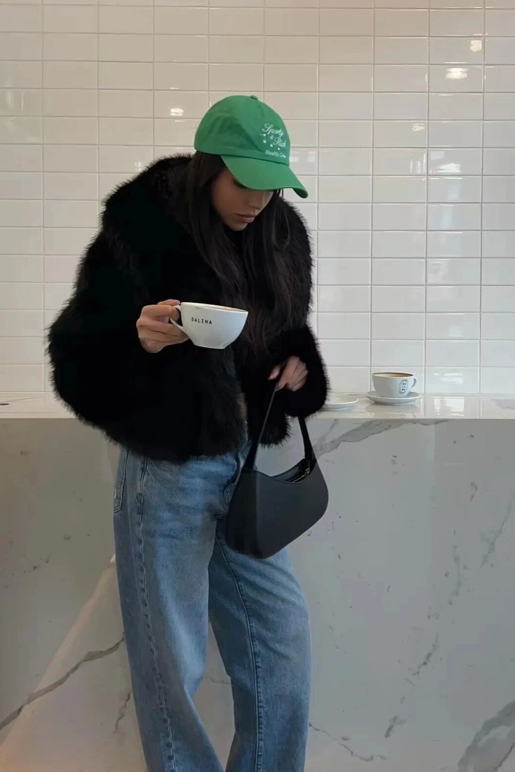 Faux Fox Fur Luxe Texture Coat - Fashionpara