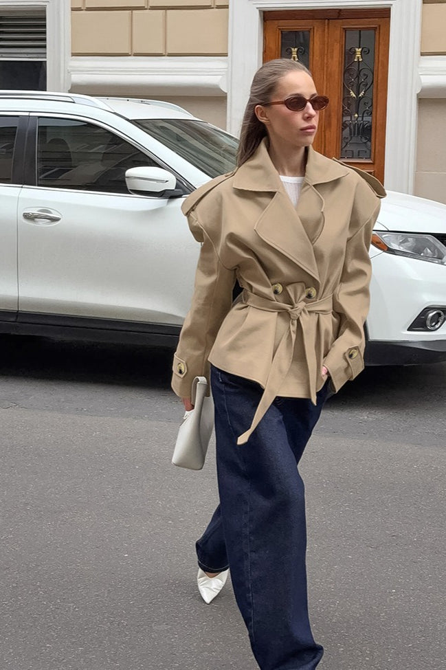Belted Trench Jacket 4