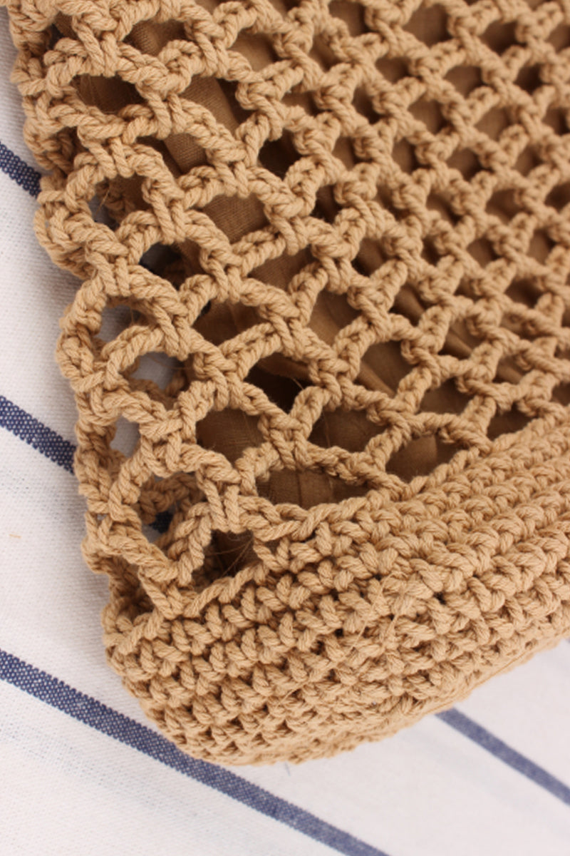 Casual Woven Straw Beach Bag with zipper - Fashionpara