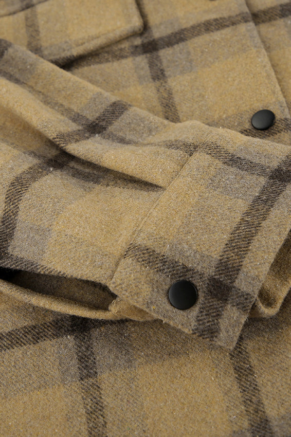 Vintage Loose Plaid Wool Coat for Timeless Style and Comfort