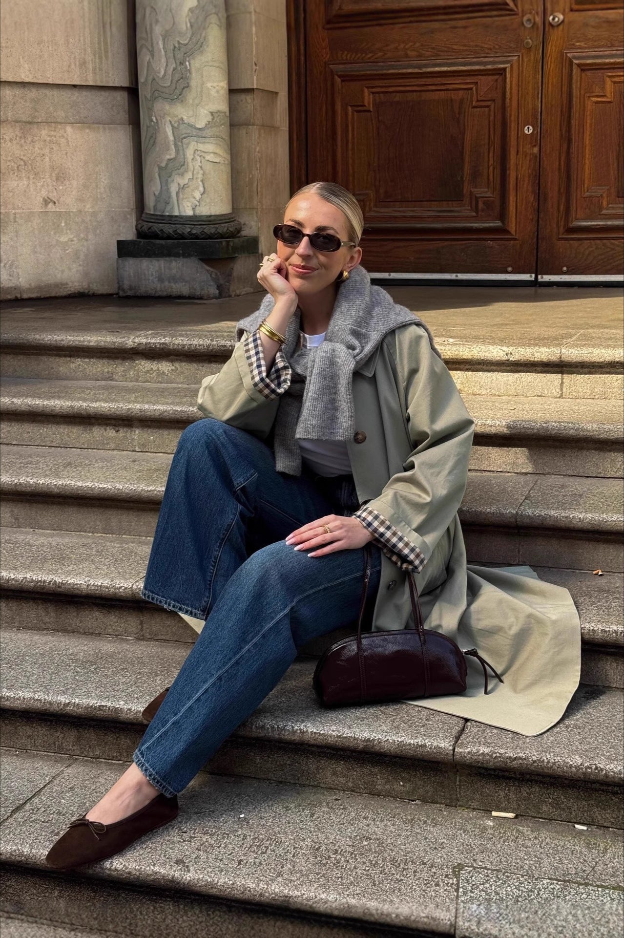 Japanese Minimalist Mid-Length Overcoat for Stylish Comfort