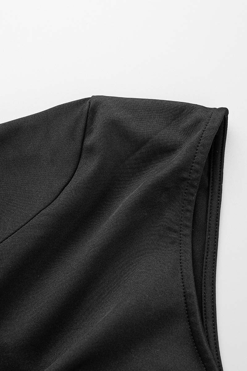 Sexy Formal Solid Backless Slit Oblique Collar Long Sleeve Dresses  Fashionpara