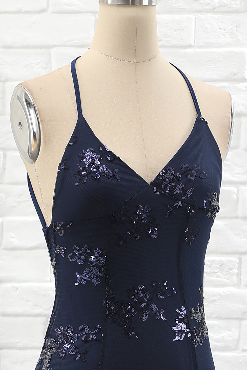 Spaghetti Straps Mermaid Party Dress - Fashionpara
