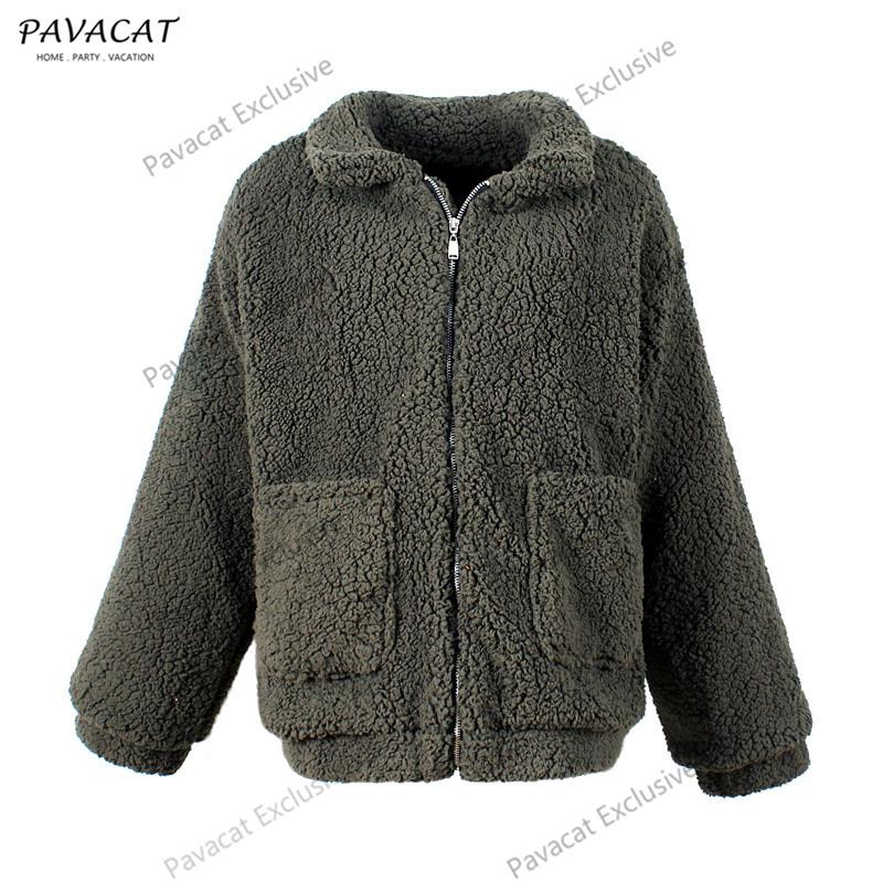 Oversized Faux Lambswool Coat for Cozy Winter Style