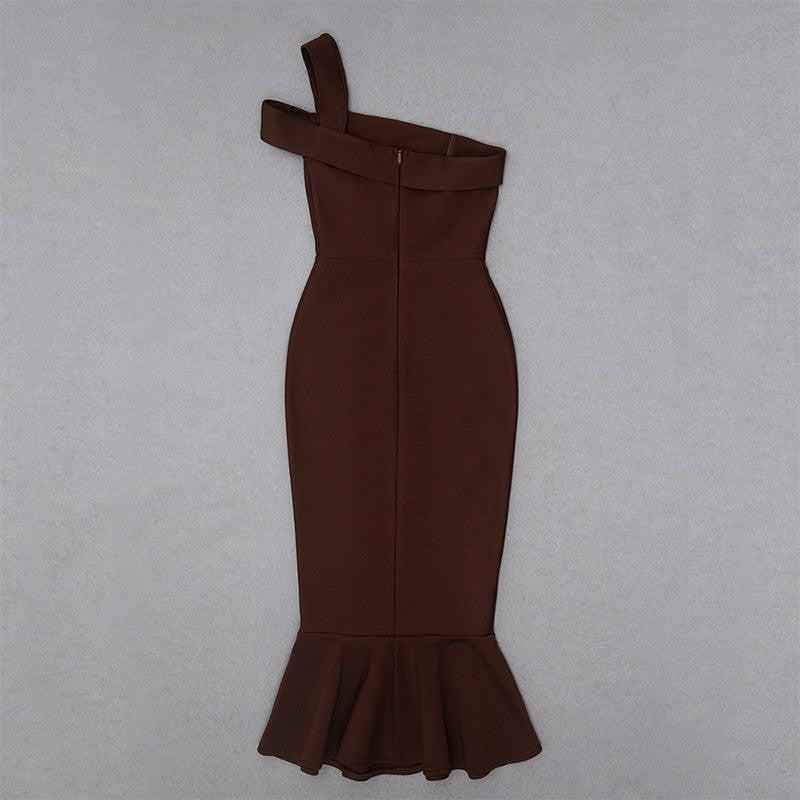 KittenAlarm - Fayth One Shoulder Mermaid Hem Dress