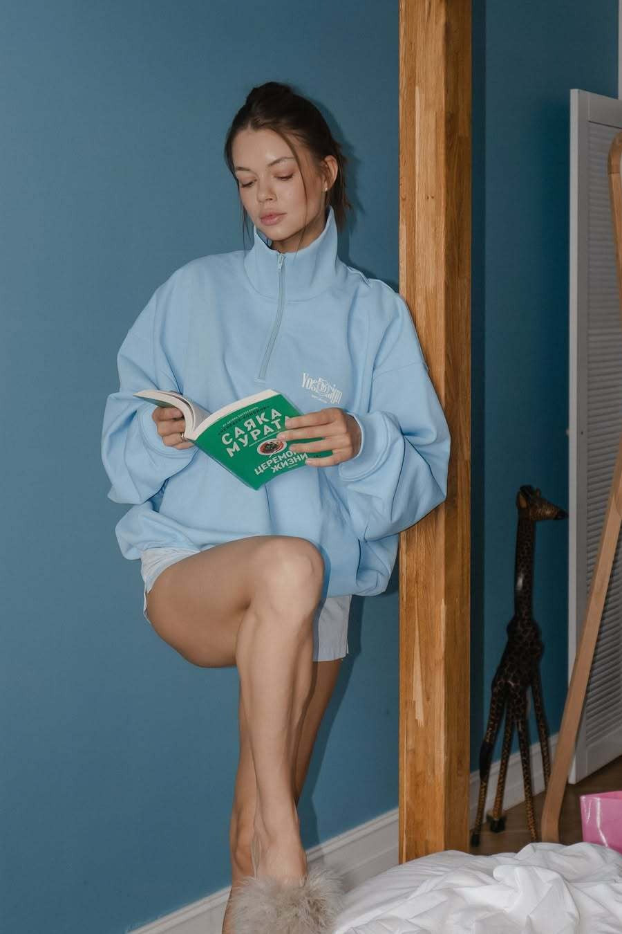 Graphic Half Zip Sports Sweatshirt