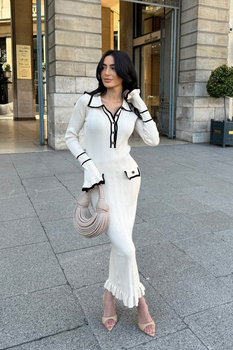 Knit Bodycon Elegant Maxi Dress - Fashionpara