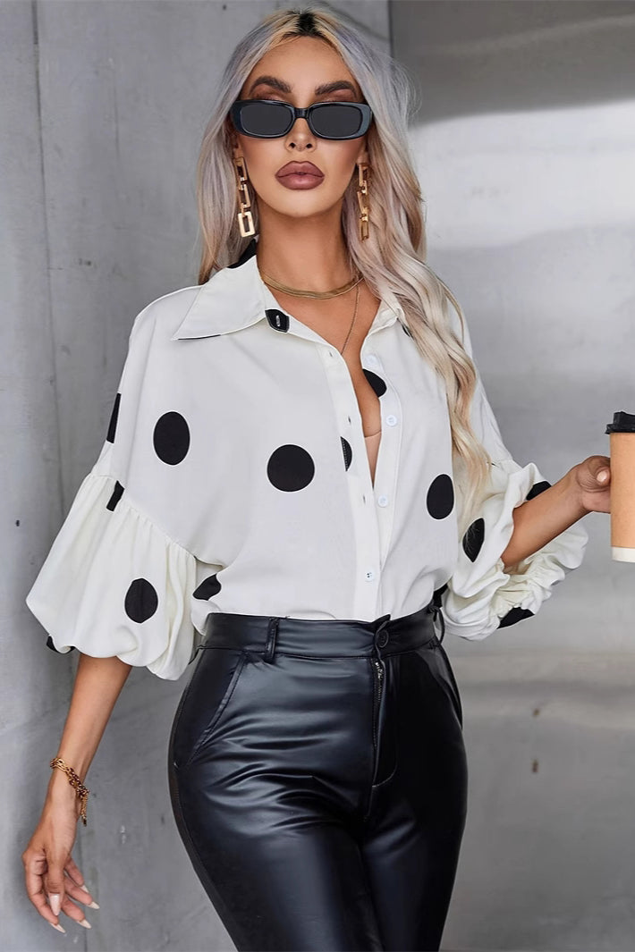 Elegant Fashion Button-Up Blouse