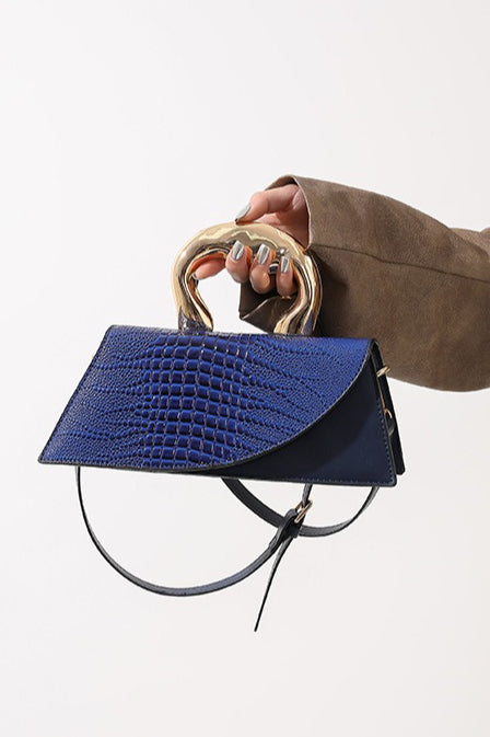 Crocodile Pattern PU Chic Tote Shoulder Crossbody Bag