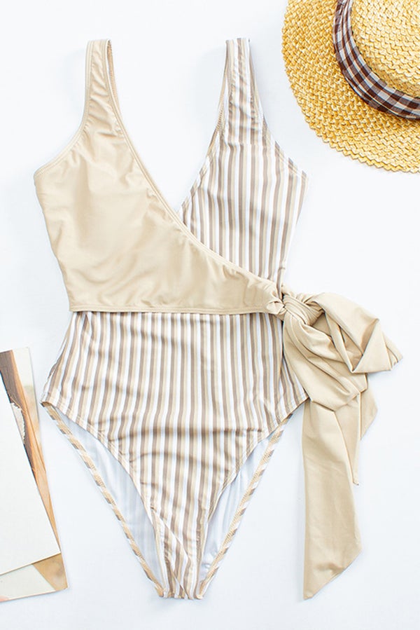 Colorful and Cute Lemon Print Bikini Swimsuit - Fashionpara