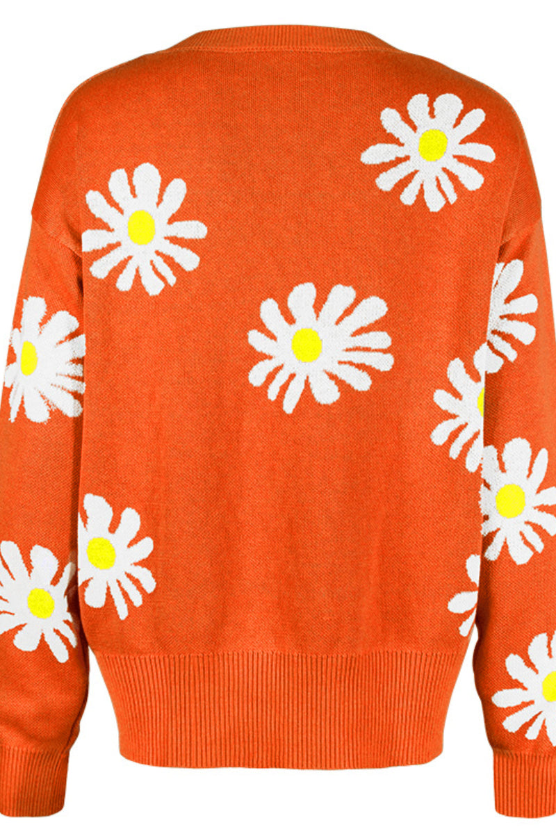 Lovely Daisy Embroidery Cardigan  Fashionpara