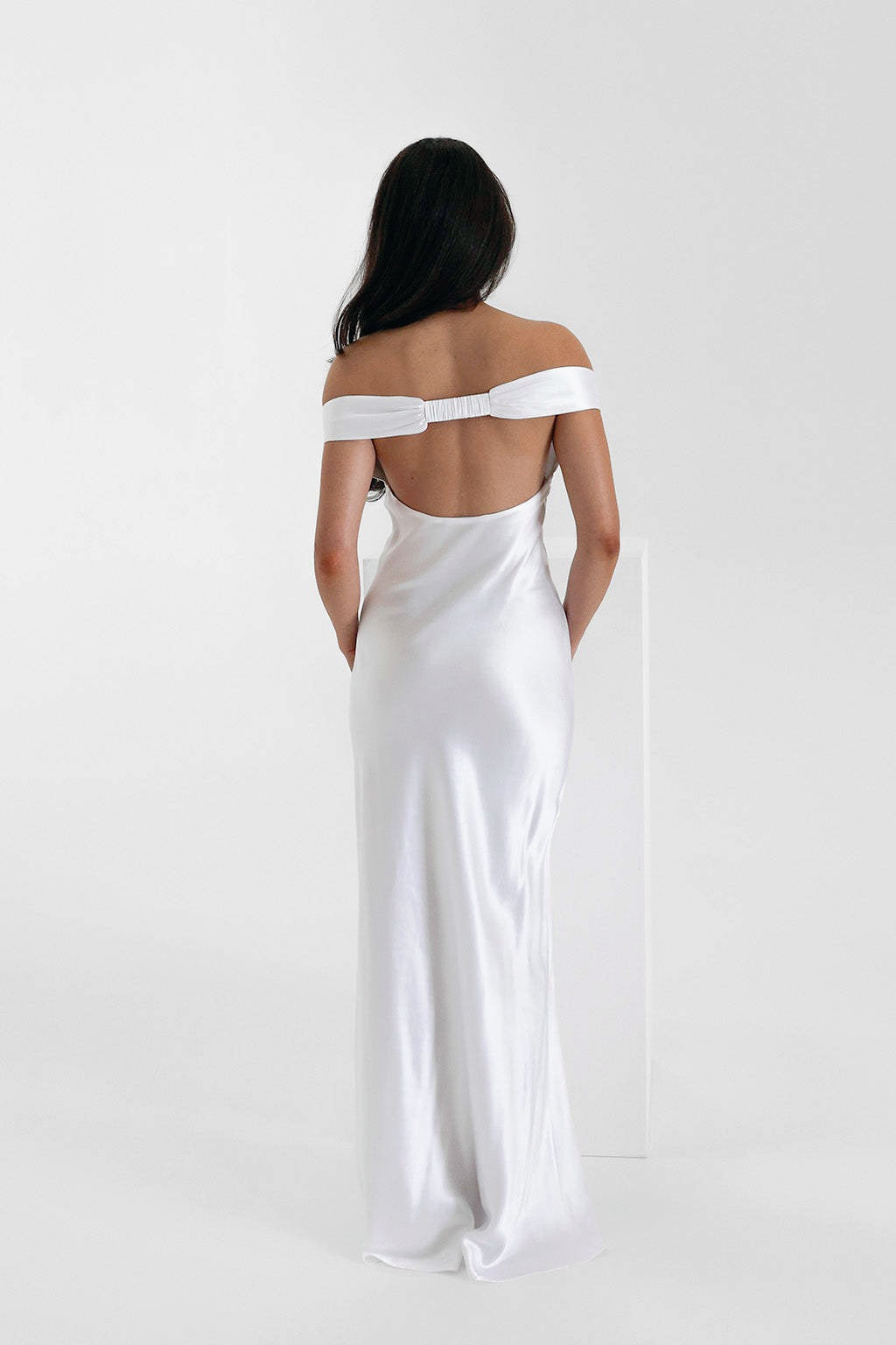 Satin Mermaid Party Dress - Fashionpara