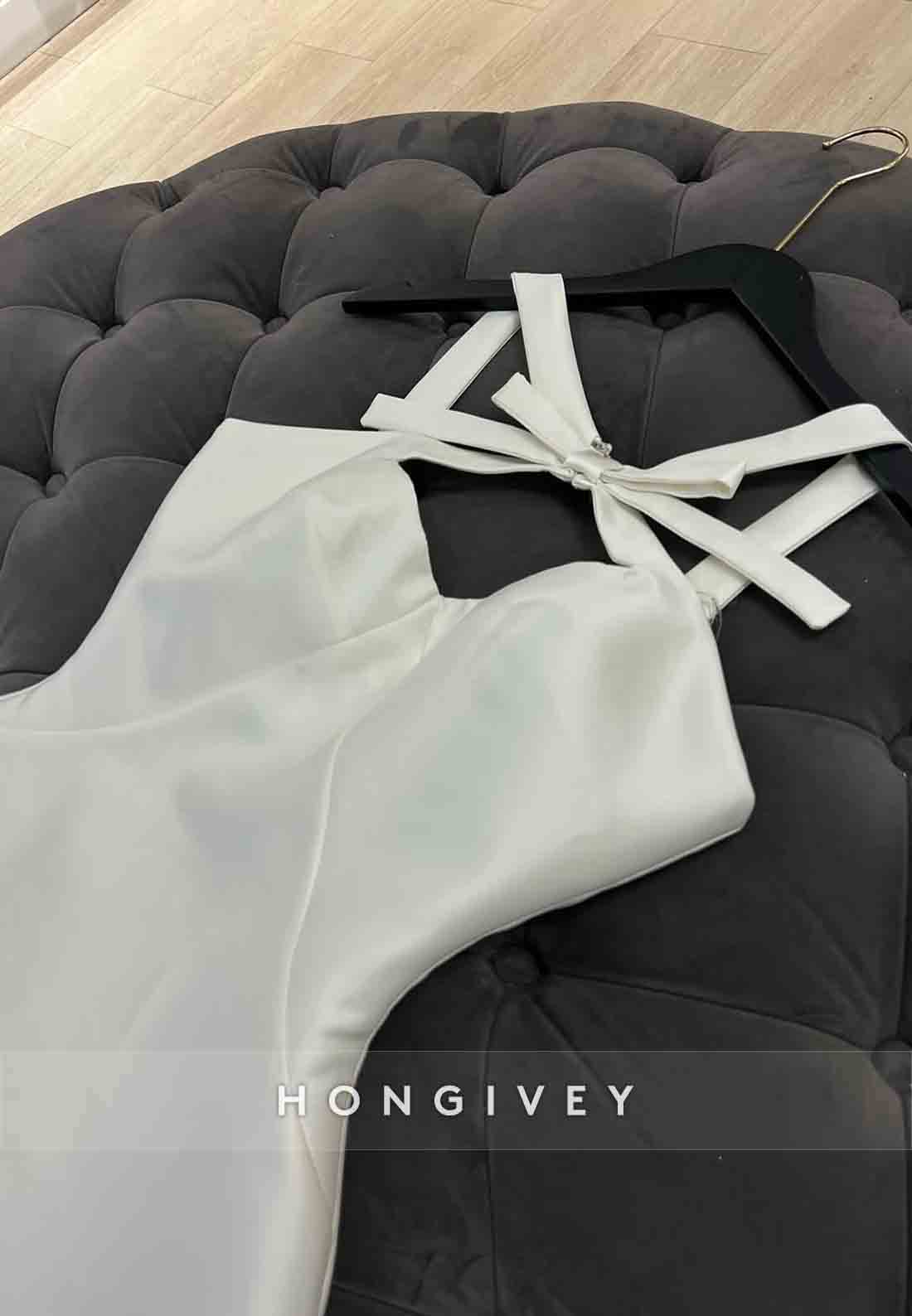 Beading Regular Straps Mini Bowknot Satin Pleated Homecoming Dresses