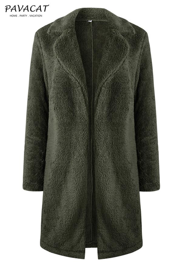 Luxurious Longline Faux Fur Coat for Ultimate Warmth