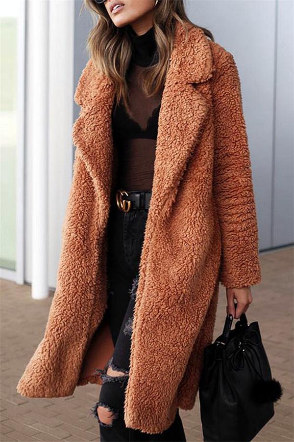 Luxurious Faux Fur Longline Coat for Ultimate Warmth