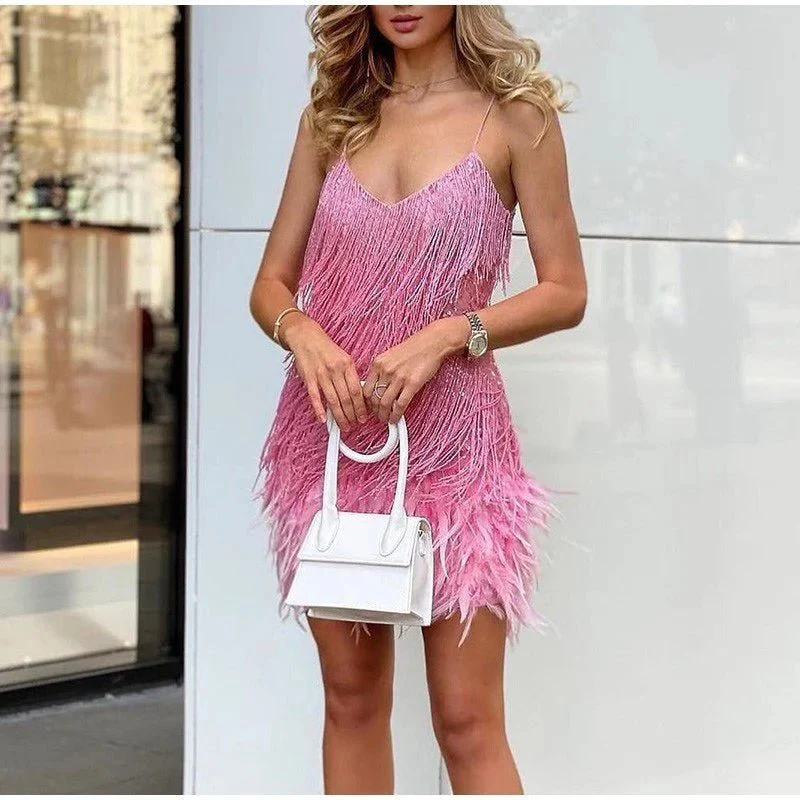 Sequin Strapless Bodycon Mini Party Dress in White