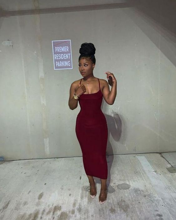 sexy burgundy sheath prom dress - Fashionpara