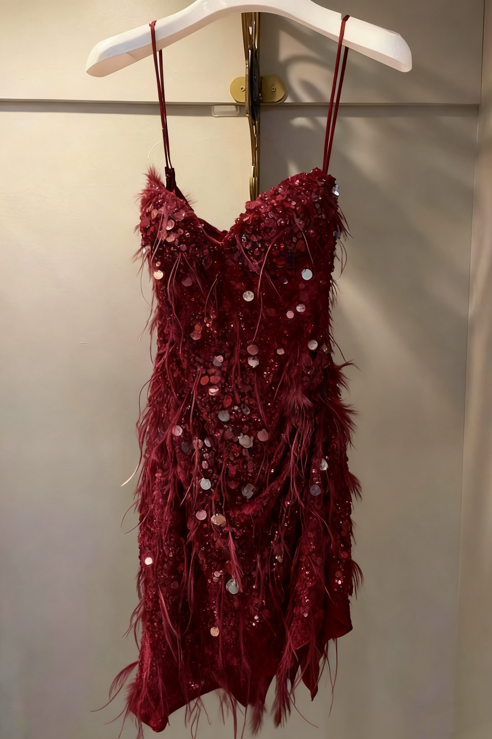 Sequin prom dresses, sheath short prom dresses - Fashionpara