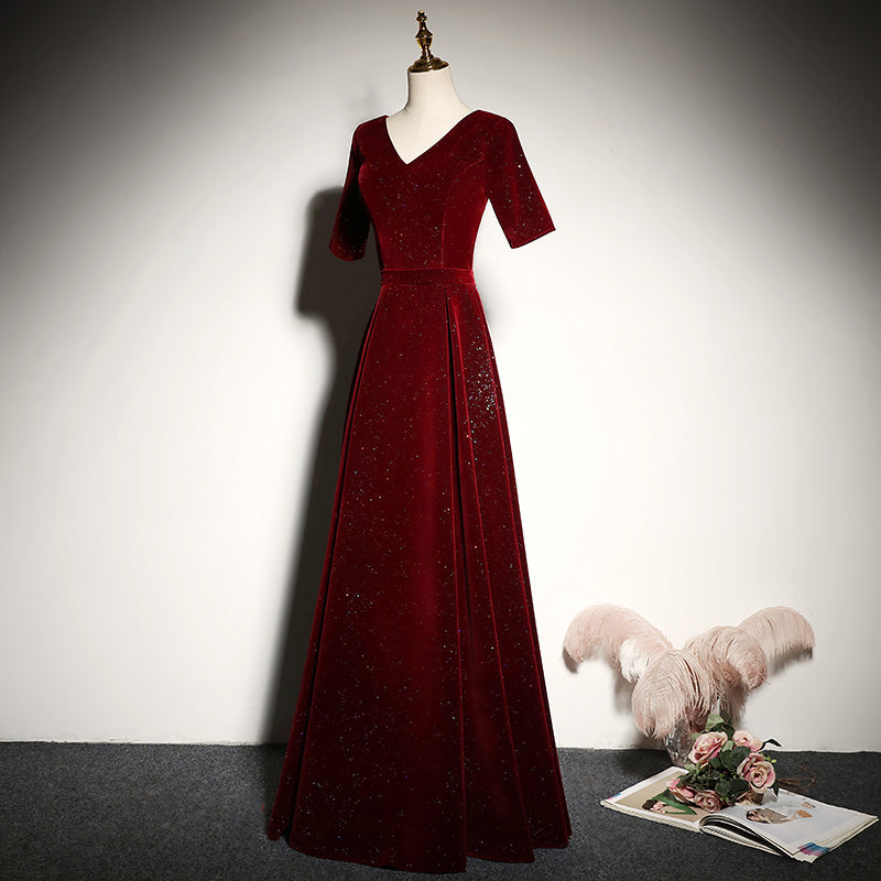 New style a line long evening dress prom dress - Fashionpara