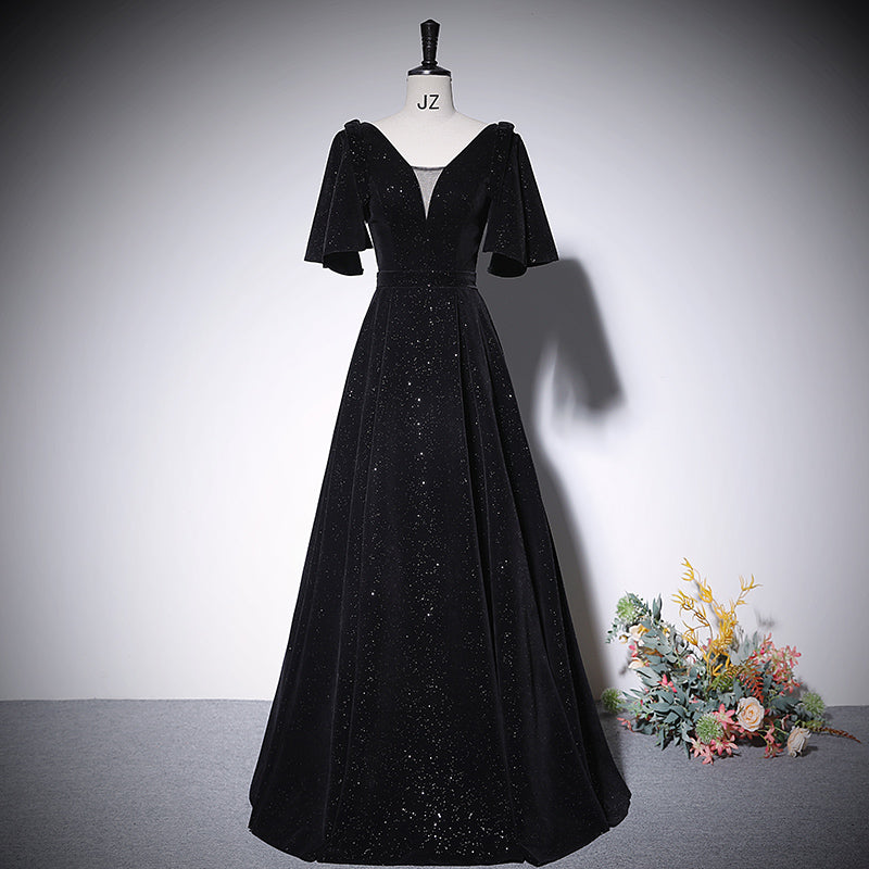 A line evening dress new prom dress party gowns - Fashionpara