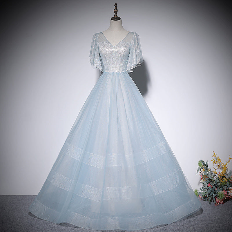 A line evening dress new prom dress party gowns - Fashionpara