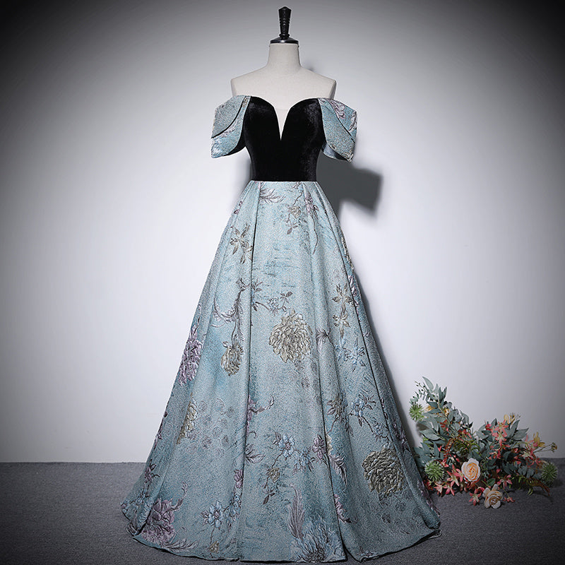 A line evening dress new prom dress party gowns - Fashionpara