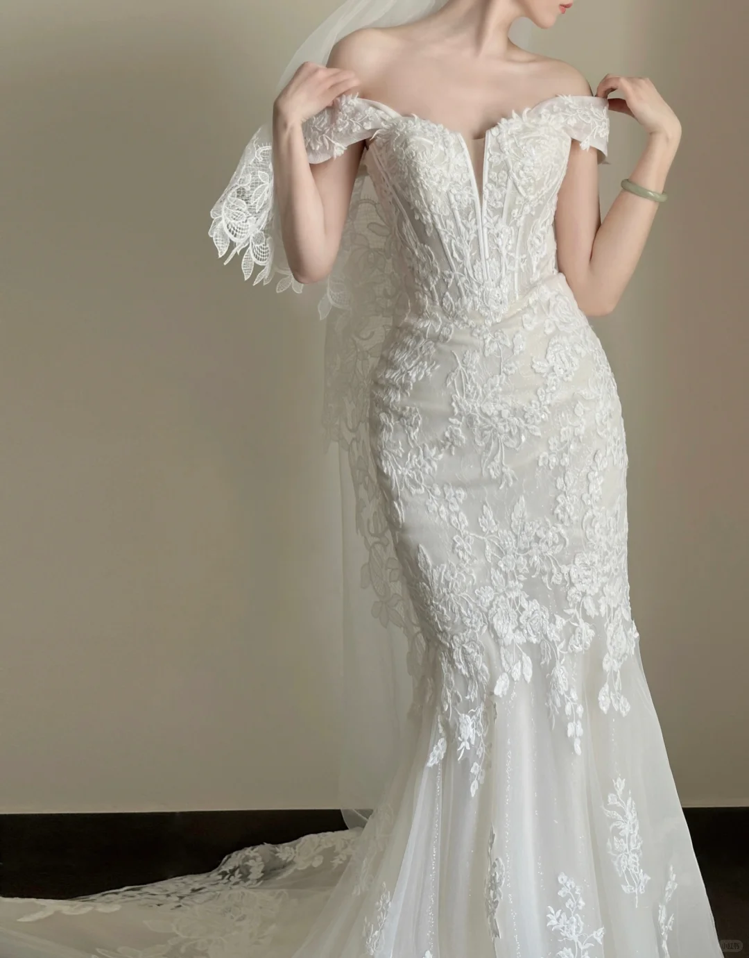 Luxury Women's Elegant Wedding Dresses Lace Side Split Sexy Princess Bridal Gown