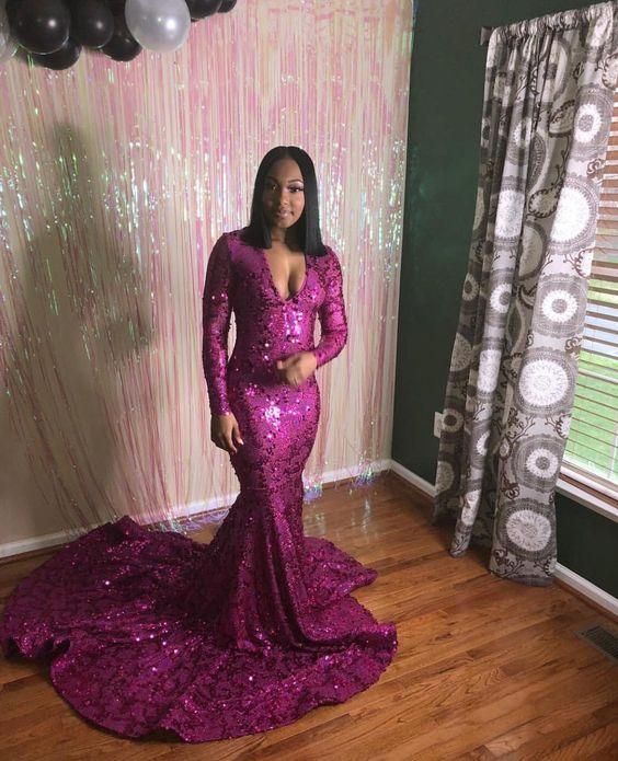 Mermaid long Prom Dress, Formal Gown - Fashionpara