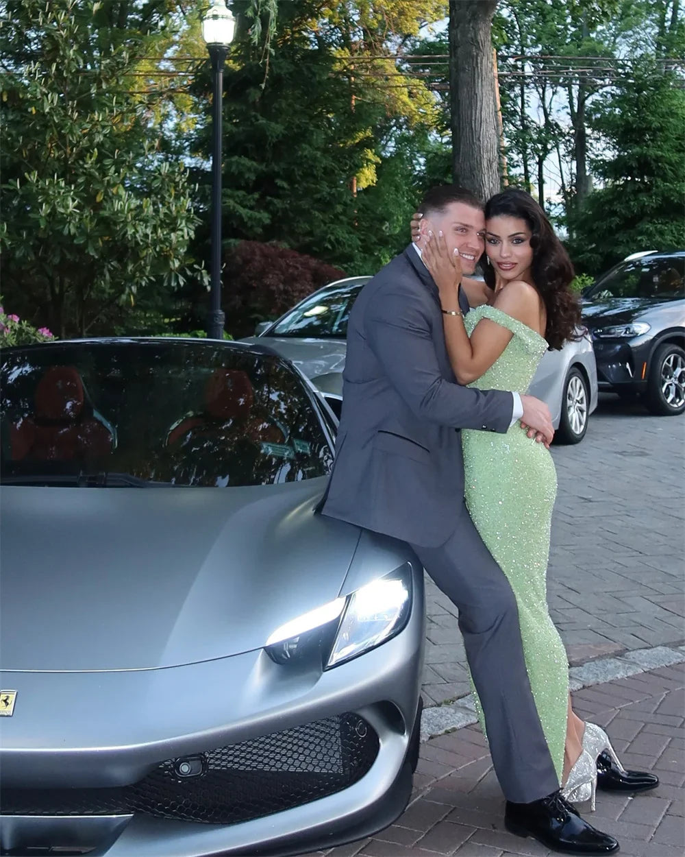 Green Elegant Long Party Dress Prom Dress New Arrive Mermaid Evening Dress - Fashionpara