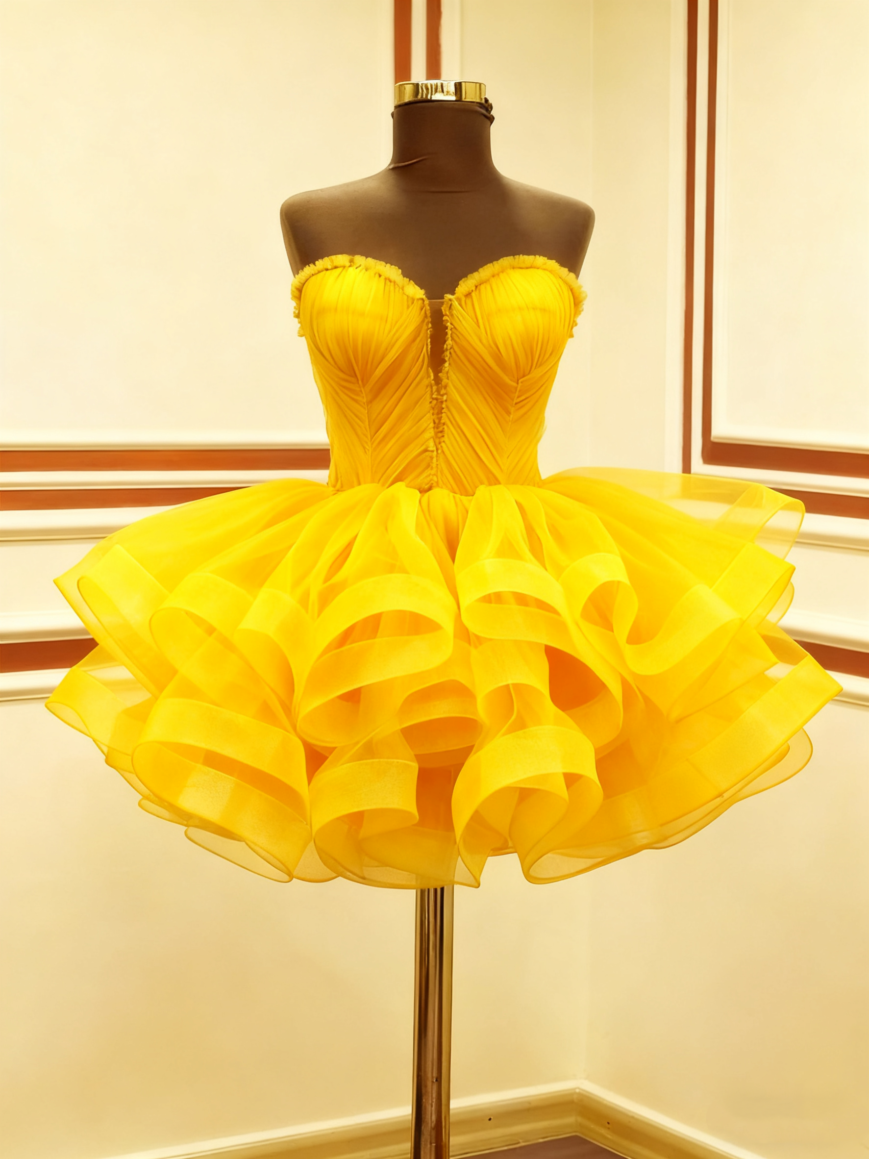 A Line Green Tulle Short Prom Dress Birthday Party Dress Homecoming Dress - Fashionpara