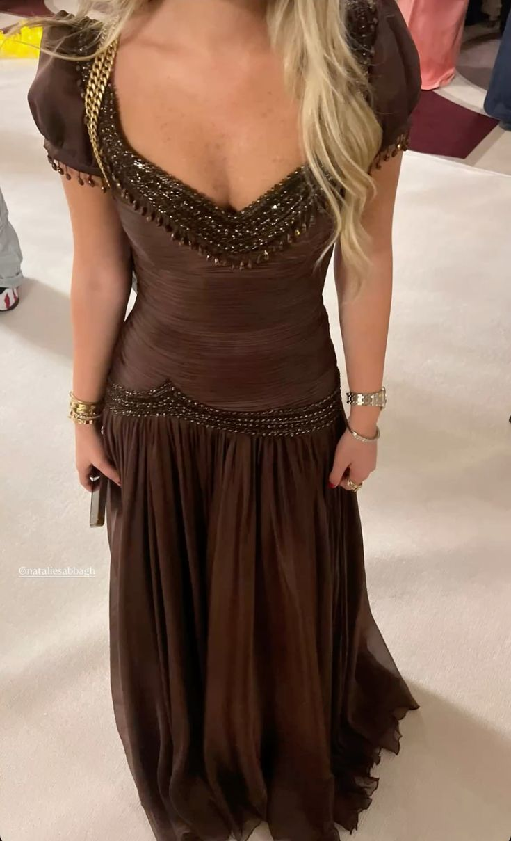 Beading Elegant Long Prom Dress 21st Birthday Outfit - Fashionpara