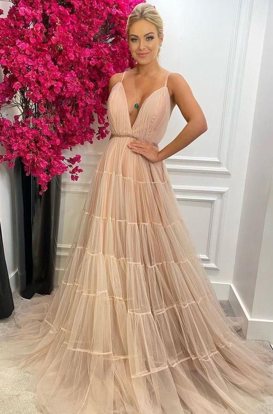 Cute Long Cheap Evening Prom Dresses, Evening Party Prom Dresses - Fashionpara