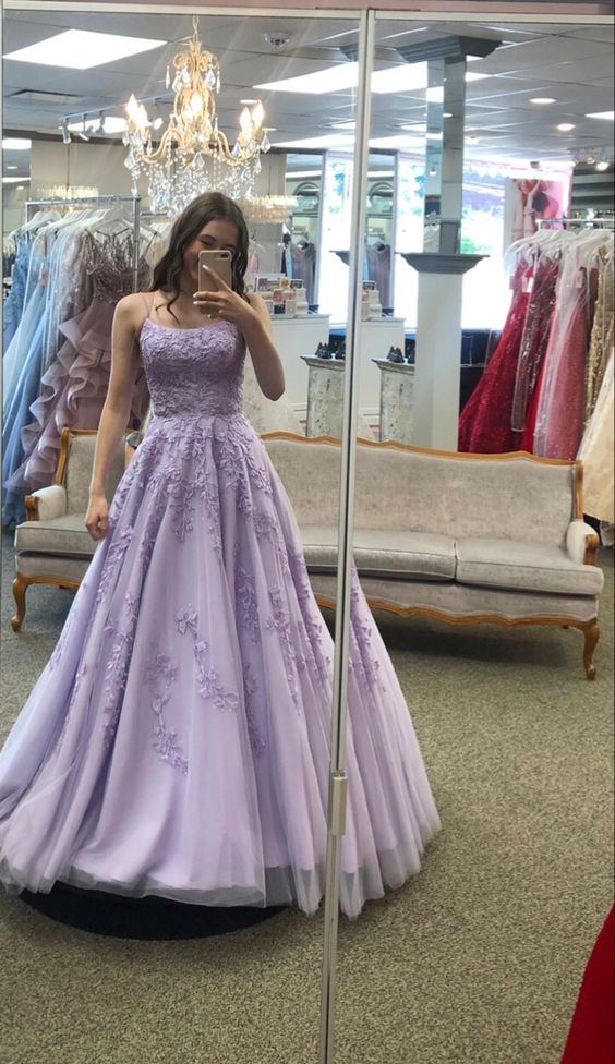 gorgous purple prom dress long evening party Gown - Fashionpara