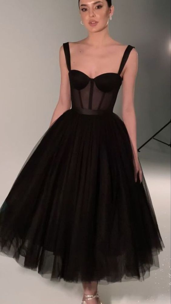 Black Prom Dress, Graduation Party Dresses, Prom Dresses For Teens - Fashionpara