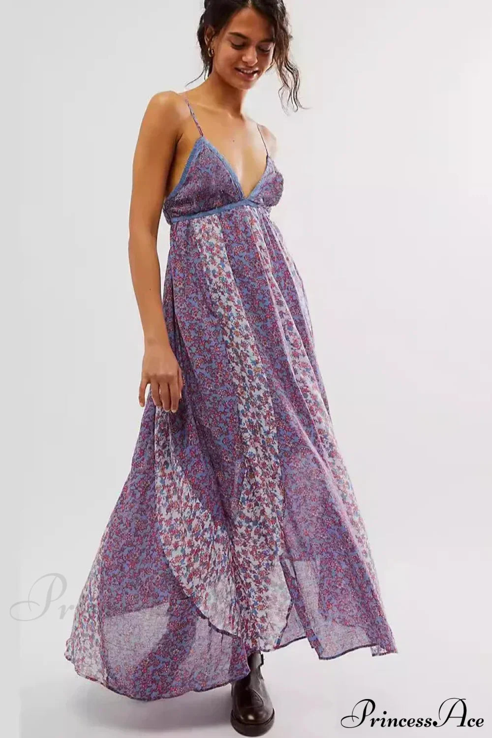 Fine Chiffon Floral Boho Dress