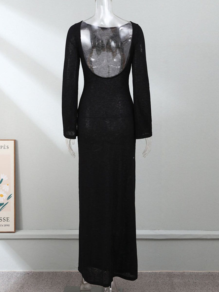 Backless Maxi Dress - Fashionpara